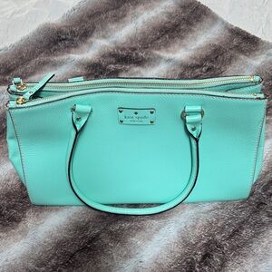 kate spade Tote in Mint Teal with Gold Hardware